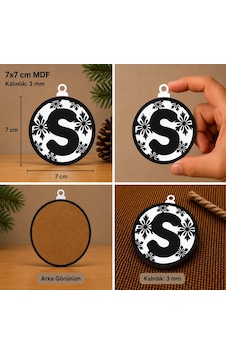 S Harf Yılbaşı Süsü Mdf Çam Ağacı Desenli Asılabilir Dekor 7x7 Cm S Harf Yılbaşı Süsü Mdf Çam Ağacı Desenli Asılabilir Dekor 7x7 Cm