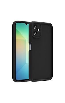 Galaxy A06 Kılıf Kamera Korumalı Zore Ananas Kapak Siyah