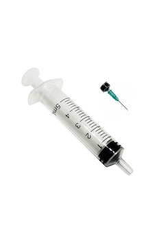 Ayset - 5 Ml 3 Parça Yeşil Kısa İğneli Enjektör 21g X 16 Mm 10 A