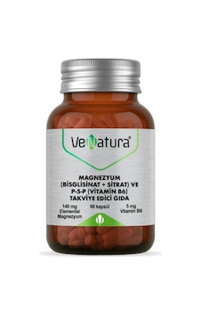 Venatura Magnezyum Bisglisinat Sitrat Ve P-5-P Vitamin B6 60 Kapsül Venatura Magnezyum Bisglisinat Sitrat Ve P-5-P Vitamin B6 60 Kapsül