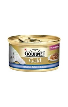 Gourmet Gold Okyanus Balığı ve Sebzeli Konserve Yetişkin Kedi Maması 24 x 85 G