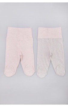 Organicera Organik Yenidoğan Patikli Pantolon, 2 Li Set , Rose Melange Pudra Pembe Organicera Organik Yenidoğan Patikli Pantolon, 2 Li Set , Rose Melange Pudra Pembe