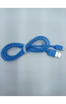 Lightning Apple iPhone Uyumlu Şarj Data Kablosu Mavi