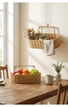 Buffer 2'li Duvar Askılı Oval Plastik Rattan Organizer Sepeti, Hasır Görünümlü Banyo Ve Mutfak Raf Düzenleme Ünitesi, 28x10x7cm Ve 31x12x7cm Sku: Zeusstkd67d17a8dc 380588 Buffer 2'li Duvar Askılı Oval Plastik Rattan Organizer Sepeti, Hasır Görünümlü Banyo Ve Mutfak Raf Düzenleme Ünitesi, 28x10x7cm Ve 31x12x7cm Sku: Zeusstkd67d17a8dc 380588