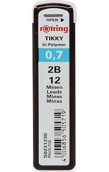 Rotring Min Hi-Polymer Uç 2B 0.7 MM 10 Adet Rotring Min Hi-Polymer Uç 2B 0.7 MM 10 Adet