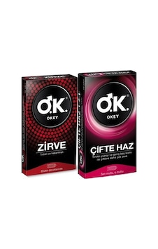 Okey Zirve Prezervatif 10'lu + Çifte Haz Prezervatif 10'lu Okey Zirve Prezervatif 10'lu + Çifte Haz Prezervatif 10'lu