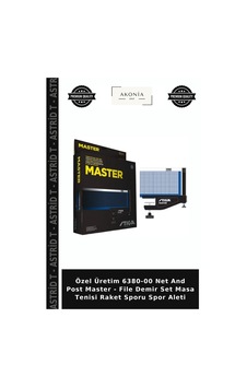 Özel Üretim 6380-00 Net And Post Master - File Demir Set Masa Tenisi Raket Sporu Spor Aleti Özel Üretim 6380-00 Net And Post Master - File Demir Set Masa Tenisi Raket Sporu Spor Aleti