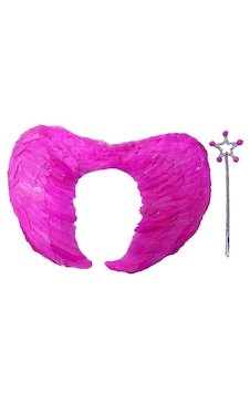 Gerçek Tüylü Katlanabilir Çocuk Pembe Melek Kanadı Ve Asa Seti 40x55 Cm 5673 Gerçek Tüylü Katlanabilir Çocuk Pembe Melek Kanadı Ve Asa Seti 40x55 Cm 5673