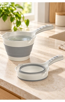 Katlanır Koçero Maşrapa Saplı Su Kabı, Banyo Ve Mutfak İçin Yer Tasarruflu Tasarım - 940279160 Diğer