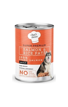 Chef's Choice Tahılsız Somonlu Pirinçli Ezme Konserve Köpek Maması 400 G Chef's Choice Tahılsız Somonlu Pirinçli Ezme Konserve Köpek Maması 400 G