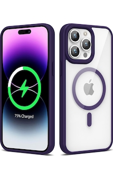Apple Uyumlu iPhone 14 Pro Max Uyumlu Magsafe Wireless Şarj Özellikli Silikon Zore Ege Kılıf-derin Mor Derin Mor - Apple Uyumlu iPhone 14 Pro Max Uyumlu Magsafe Wireless Şarj Özellikli Silikon Zore Ege Kılıf-derin Mor Derin Mor -
