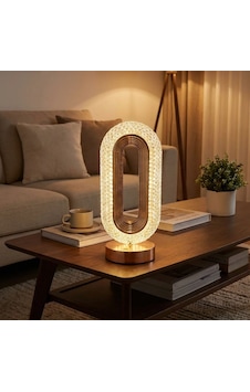 Oval Şeklinde Kristal Led Masa Lambası Dokunmatik, 3 Renk Işık Modlu, Şarjlı Dekoratif Gece Siyah Oval Şeklinde Kristal Led Masa Lambası Dokunmatik, 3 Renk Işık Modlu, Şarjlı Dekoratif Gece Siyah