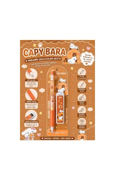 Capybara Desenli Uçlu Kalem Ve Yedek Uç Seti 0.7 Mm 1 Adet Set 3 3 Capybara Desenli Uçlu Kalem Ve Yedek Uç Seti 0.7 Mm 1 Adet Set 3 3