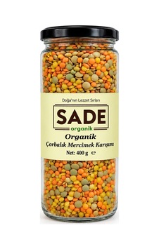 Sade Organik Çorbalık Mercimek Karışımı 400gr