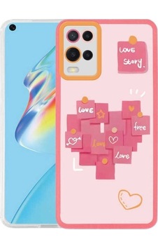 Oppo A54 4g Kılıf Zore M-fit Desenli Kapak Love Story No2 Oppo A54 4g Kılıf Zore M-fit Desenli Kapak Love Story No2