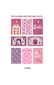 8'li Karma Aşko Kuşko Kart Kaplama Sticker
