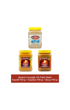 Bozkırlı Çavuşoğlu Tahin 930 Gr 3 Lü Paket Bozkırlı Çavuşoğlu Tahin 930 Gr 3 Lü Paket