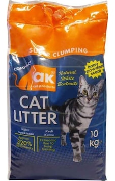 Akkum Bebek Pudralı İnce Taneli Topaklaşan Kedi Kumu 10 KG Akkum Bebek Pudralı İnce Taneli Topaklaşan Kedi Kumu 10 KG