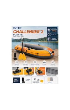 Intex Challenger 2 Şişme Bot Seti 2 Kişilik Kürekli 236 x 114 x 41 CM - 2026 New