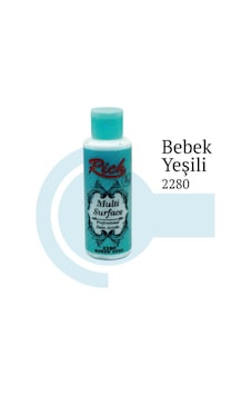 Rich Multi Surface 2280 Bebek Yeşili Akrilik Boya 130 Cc Rich Multi Surface 2280 Bebek Yeşili Akrilik Boya 130 Cc