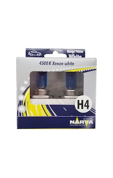 NARVA FAR AMPÜLÜ 12V 60/55W H4 BEYAZ IŞIK 4500K 48680 TAKIM 2 ADET NARVA FAR AMPÜLÜ 12V 60/55W H4 BEYAZ IŞIK 4500K 48680 TAKIM 2 ADET