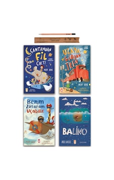 Timaş Çocuk Çantamdan Fil Çıktı - Uzaya Giden Tren - Benim Zürafam Uçabilir - Balino Set 4 Kitap Timaş Çocuk Çantamdan Fil Çıktı - Uzaya Giden Tren - Benim Zürafam Uçabilir - Balino Set 4 Kitap