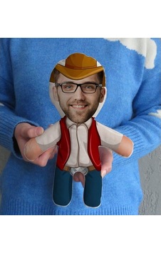 Kişiye Özel Fotoğraflı Kovboy Bebek Yastık-1 Kişiye Özel Fotoğraflı Kovboy Bebek Yastık-1