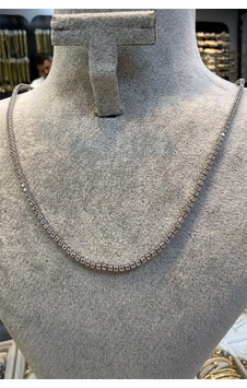 2 Mm Çelik Silver Renk Kolye 45 Cm Beyaz 2 Mm Çelik Silver Renk Kolye 45 Cm Beyaz