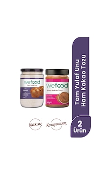 Wefood Ham Kakao Tozu 140 Gr + Wefood Glutensiz Tam Yulaf Unu 300 Gr 8683347038169