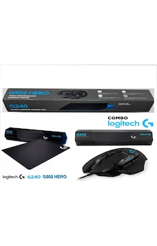 Logitech G502 Hero Gaming Mouse & G240 Gaming Mouse Pad Logitech G502 Hero Gaming Mouse & G240 Gaming Mouse Pad