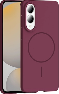 Samsung Uyumlu Galaxy S25 Edge Kılıf M-safe Şarj Özellikli Zore Ruby Sert Kapak Mürdüm Samsung Uyumlu Galaxy S25 Edge Kılıf M-safe Şarj Özellikli Zore Ruby Sert Kapak Mürdüm