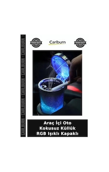 Özel Üretim Araç İçi Oto Kokusuz Küllük Rgb Işıklı Kapaklı Özel Üretim Araç İçi Oto Kokusuz Küllük Rgb Işıklı Kapaklı