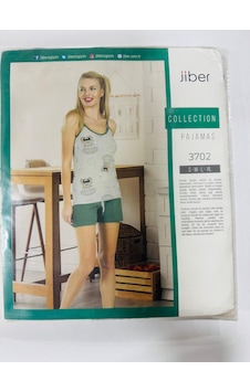 Jiber Bayan Şortlu Takım 2 takım Xl Beden-3702 Haki Jiber Bayan Şortlu Takım 2 takım Xl Beden-3702 Haki