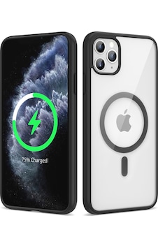 Apple Uyumlu iPhone 11 Pro Max Uyumlu Magsafe Wireless Şarj Özellikli Silikon Zore Ege Kılıf-siyah Siyah - Apple Uyumlu iPhone 11 Pro Max Uyumlu Magsafe Wireless Şarj Özellikli Silikon Zore Ege Kılıf-siyah Siyah -