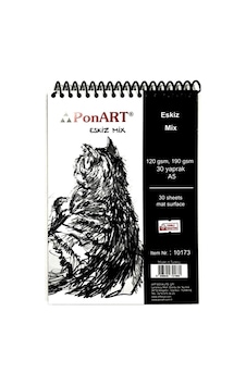 Ponart Eskiz Mix 120 G A5 30 Yaprak Eskiz Defteri 10173