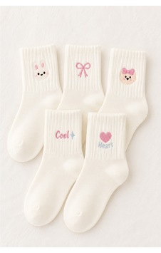 Waynap 10 Lu Paket Orta Konç Desenli Spor Çorabı Model 6 Waynap 10 Lu Paket Orta Konç Desenli Spor Çorabı Model 6