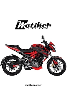 Bajaj Pulsar Ns200 - Unı Design Takım Parça Sticker Kaplama Modeli Mavi Renk Bajaj Pulsar Ns200 - Unı Design Takım Parça Sticker Kaplama Modeli Mavi Renk