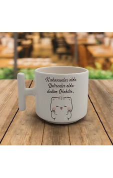 T Kulp Nescafe Fincanı Kıskananlar Oldu Delirenler Oldu Dedim Olabilir Baskılı Beyaz