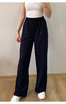 Peka Kadın Simli Bol Kalıp Cool Beli Lastikli Bağcıklı Eşofman Altı Lacivert Lacivert Peka Kadın Simli Bol Kalıp Cool Beli Lastikli Bağcıklı Eşofman Altı Lacivert Lacivert