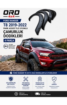 Ord4x4 Ford Ranger T8 2019-2022 Park Assıst İle Uyumlu Çamurluk Dodikleri Ord4x4 Ford Ranger T8 2019-2022 Park Assıst İle Uyumlu Çamurluk Dodikleri
