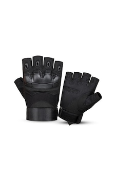 Combat Askeri Tactical Kesik Parmak Eldiven - Siyah Combat Askeri Tactical Kesik Parmak Eldiven - Siyah