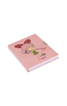 Bayındır BHE0470 0139 Prenses Hatıra Defter Kilitli 14 x 20 128 Yaprak