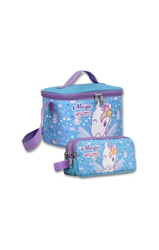 Ümit Çanta Yalıtımlı Beslenme Çantası Ve Kalemlik Seti Mor - Turkuaz Kız Çocuk Magic Unicorn Baskılı Setumt6016 Ümit Çanta Yalıtımlı Beslenme Çantası Ve Kalemlik Seti Mor - Turkuaz Kız Çocuk Magic Unicorn Baskılı Setumt6016