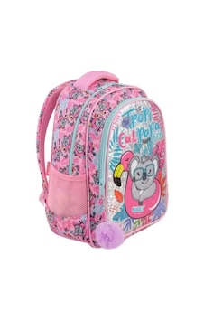 Muggle Okul Çantası Tropikal Pradice Pembe Mu-8904 Muggle Okul Çantası Tropikal Pradice Pembe Mu-8904