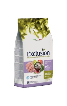 Exclusion Mediterraneo Monoprotein Düşük Tahıllı Tavuklu Ve Narlı Küçük Irk Light Köpek Maması 2 KG