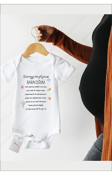 Hediyenza Sürpriz Ben Geliyorum Babacığım Özel Tasarım Bebek Zıbın Pamuklu Çıtçıtlı Body Beyaz Hediyenza Sürpriz Ben Geliyorum Babacığım Özel Tasarım Bebek Zıbın Pamuklu Çıtçıtlı Body Beyaz