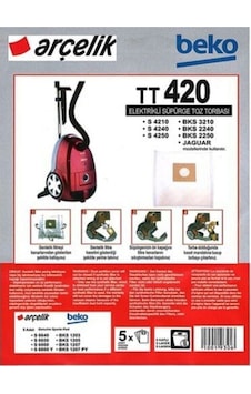 Arçelik Uyumlu Tt 420 C Bez Toz Torbası 5 Adet Arçelik Uyumlu Tt 420 C Bez Toz Torbası 5 Adet