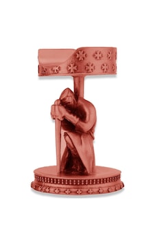 Guevara Oturan Şövalye Metal Puro Standı Sehpası Bronz Guevara Oturan Şövalye Metal Puro Standı Sehpası Bronz