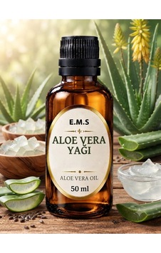 50 Ml Aloe Vera Yağı Aloe Vera Oil %100 Saf Soğuk Pres.