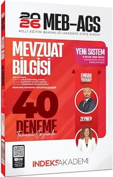 Yeni Ags - İndeks Akademi 2026 Meb-ags Mevzuat Bilgisi 40 Deneme Çözümlü - Emrah Vahap Özkaraca, Zeynep Salman İçli İndeks Akademi Yayıncılık Yeni Ags - İndeks Akademi 2026 Meb-ags Mevzuat Bilgisi 40 Deneme Çözümlü - Emrah Vahap Özkaraca, Zeynep Salman İçli İndeks Akademi Yayıncılık